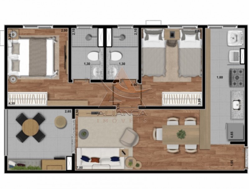 Aliança Imóveis - Imobiliária em Ribeirão Preto - SP - Apartamento - Terras de Santa Martha - Ribeirão Preto