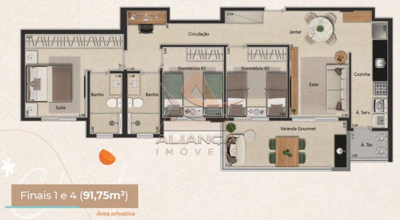 Apartamento à venda com 3 quartos, 92m² - Foto 5