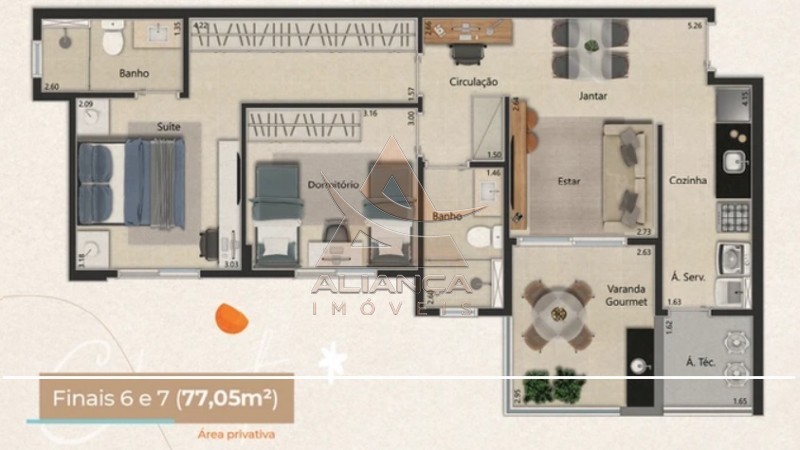 Apartamento à venda com 2 quartos, 77m² - Foto 4