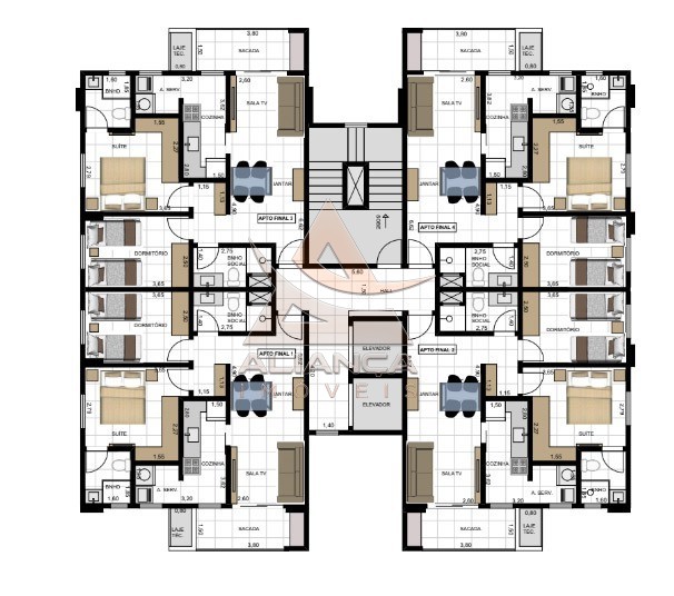 Aliança Imóveis - Imobiliária em Ribeirão Preto - SP - Apartamento - Jardim Irajá - Ribeirão Preto