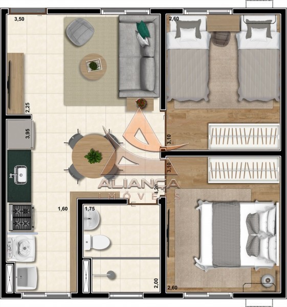 Aliança Imóveis - Imobiliária em Ribeirão Preto - SP - Apartamento - Bonfim Paulista - Ribeirão Preto