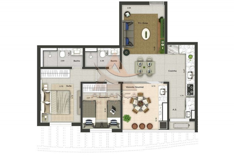 Apartamento à venda com 2 quartos, 74m² - Foto 25